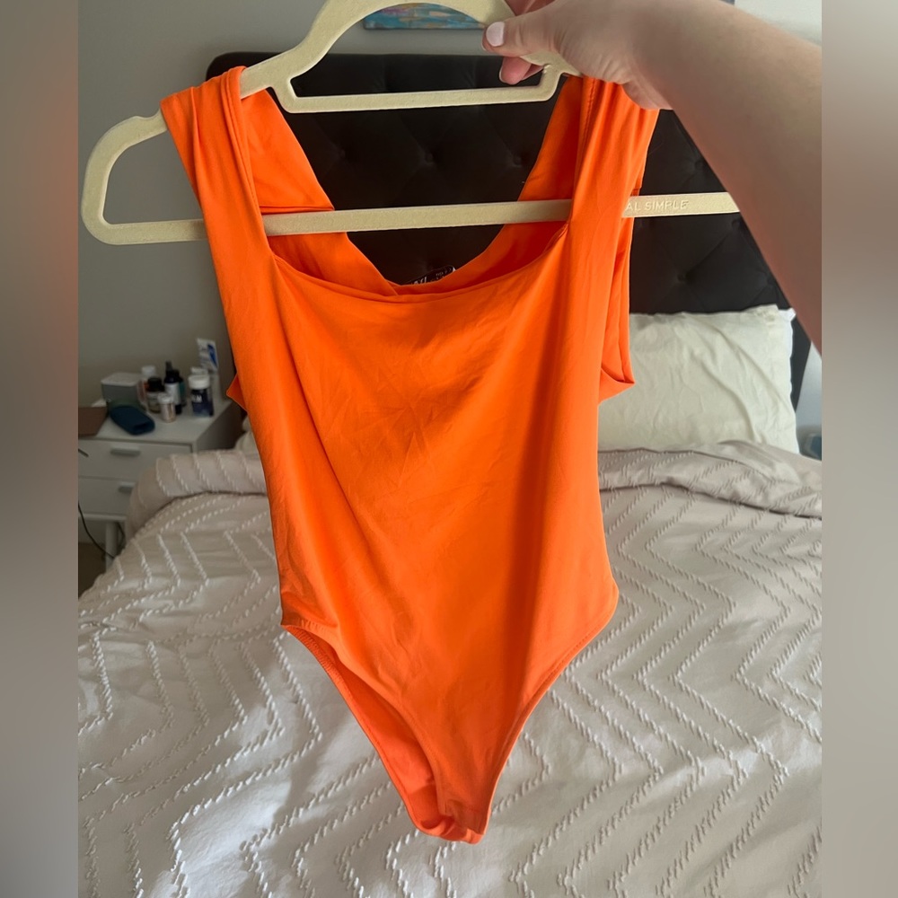 EUC Zara square neck body suit